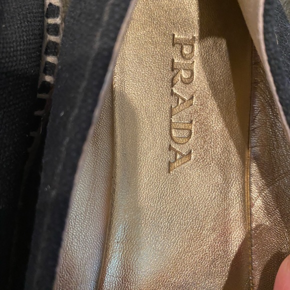 Prada Embroidered Logo Espadrilles - Picture 2 of 3